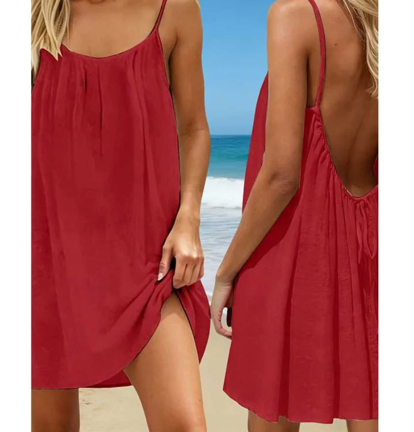 Elisa - Vestido Sexy de Mujer Liso